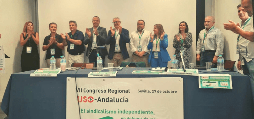 El VII Congreso de USO-Andalucía elige a Domingo Castillo como secretario general