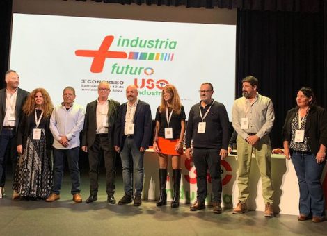El 3º Congreso de USO-Industria reelige a Pedro Ayllón