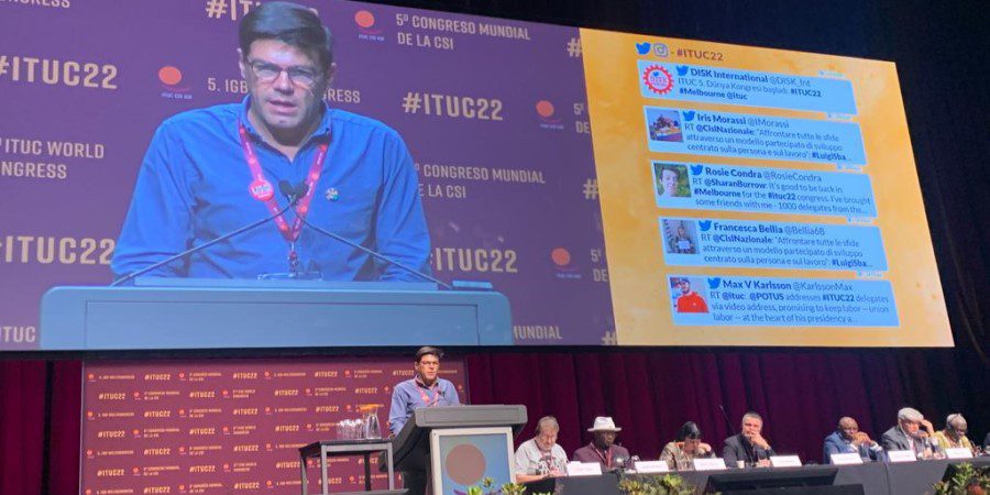Pérez apuesta por una Confederación Sindical Internacional de acción
