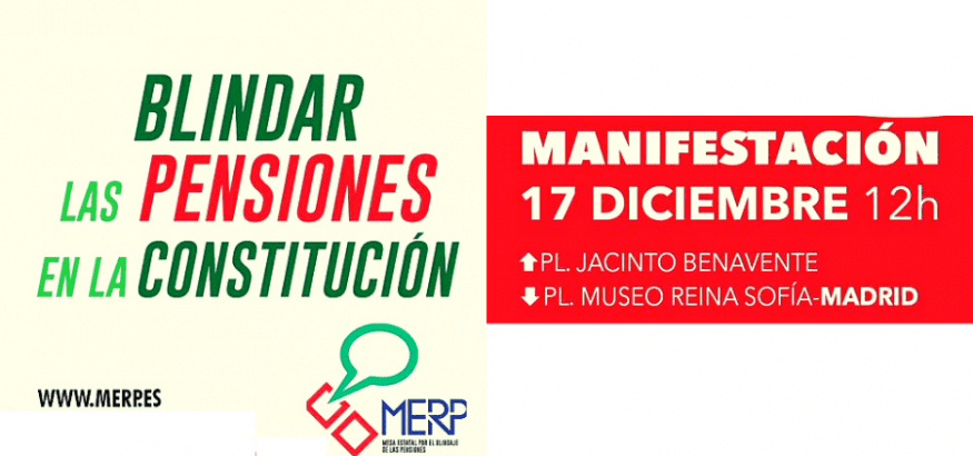 La MERP convoca manifestación en Madrid el 17 de diciembre