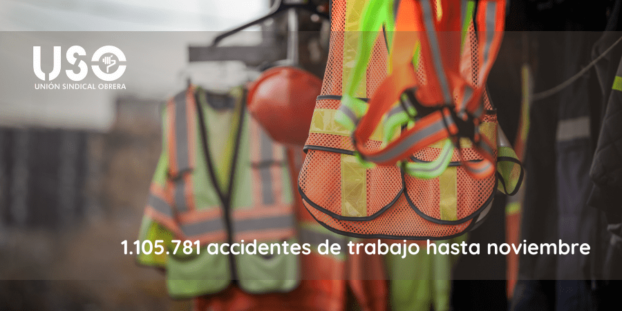 La siniestralidad laboral supera el millón de accidentes hasta noviembre