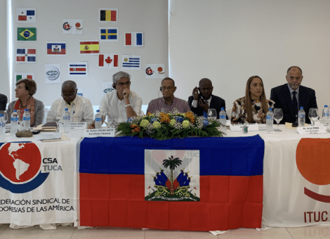 USO participa en la Conferencia sindical en solidaridad con Haití