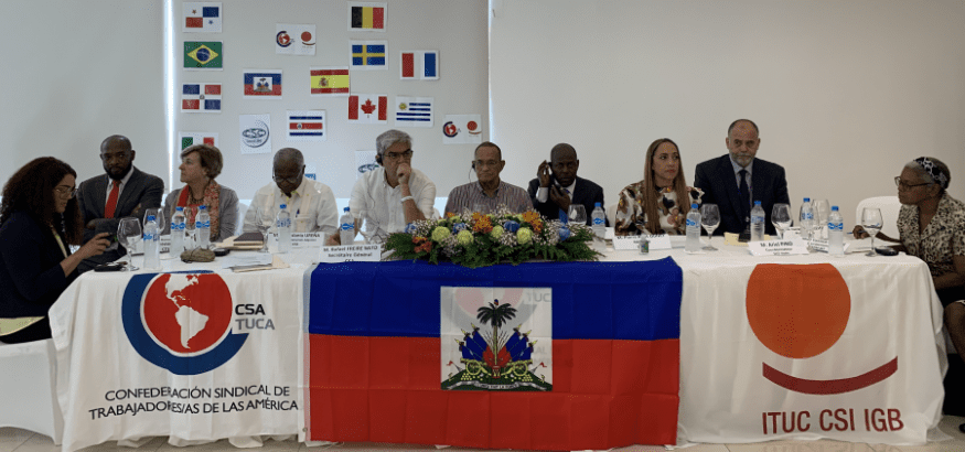 USO participa en la Conferencia sindical en solidaridad con Haití