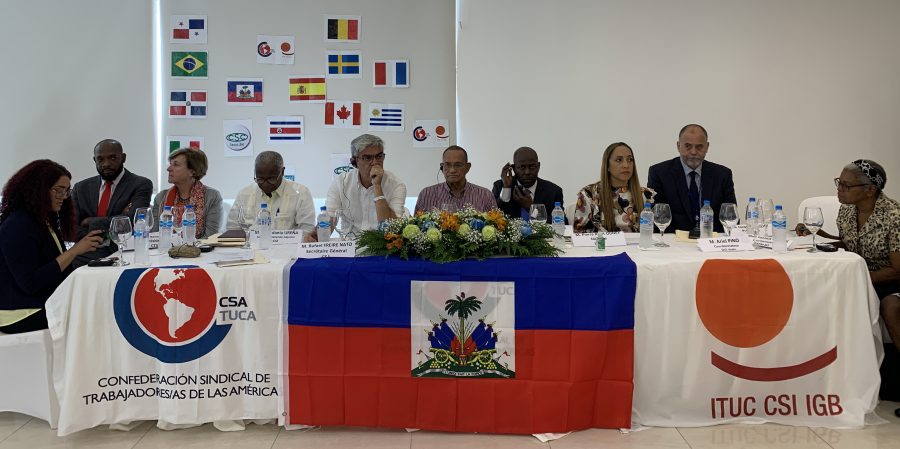 USO participa en la Conferencia sindical en solidaridad con Haití