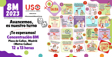 Manifiesto y movilizaciones 8M. Avancemos en corresponsabilidad