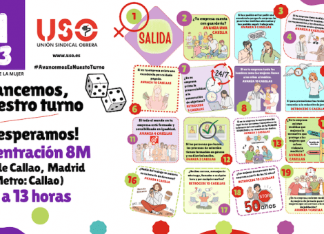 Manifiesto y movilizaciones 8M. Avancemos en corresponsabilidad