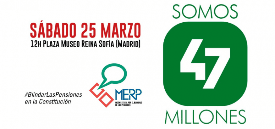 La MERP presenta la campaña “Somos 47 millones” el 25 de marzo en Madrid