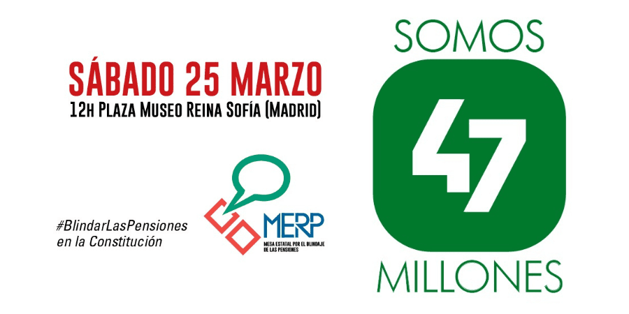 La MERP presenta la campaña “Somos 47 millones” el 25 de marzo en Madrid