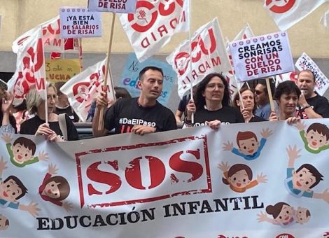 FEUSO, con las trabajadoras de los centros de Educación Infantil