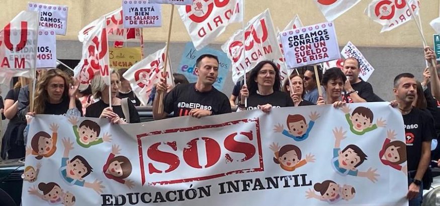 FEUSO, con las trabajadoras de los centros de Educación Infantil