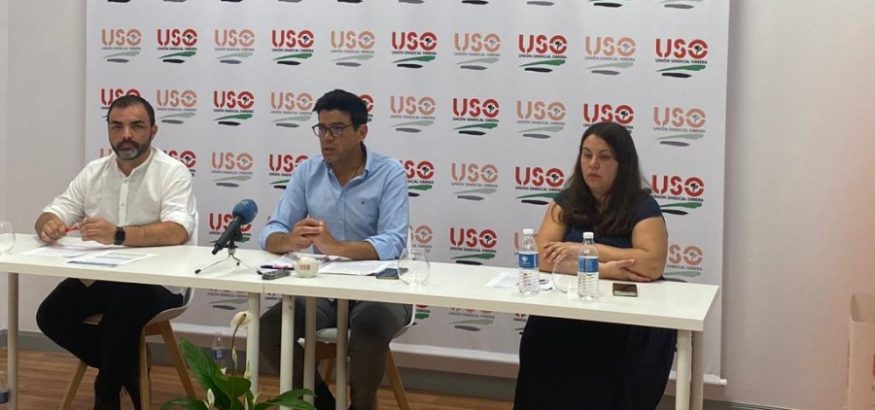 Pérez inaugura la nueva sede de USO en Extremadura