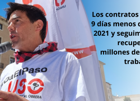 La duración media de los contratos baja 9 días con respecto a 2021