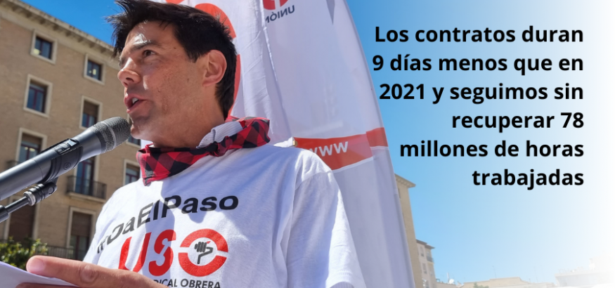 La duración media de los contratos baja 9 días con respecto a 2021