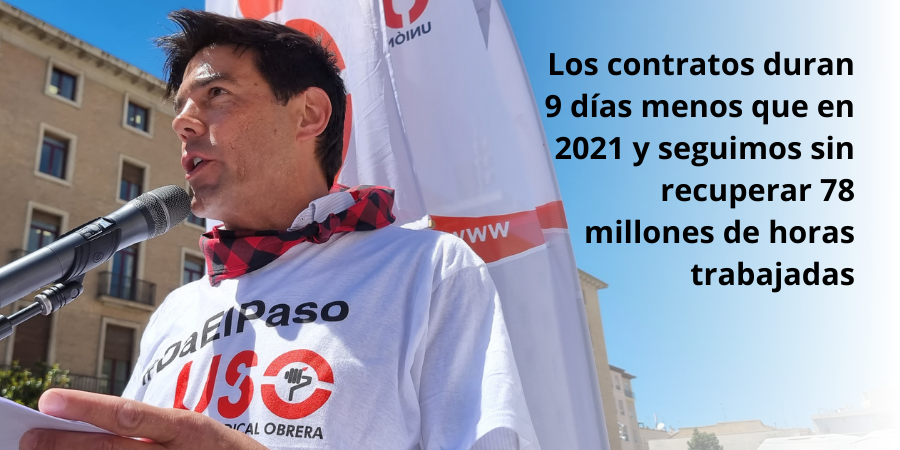 La duración media de los contratos baja 9 días con respecto a 2021