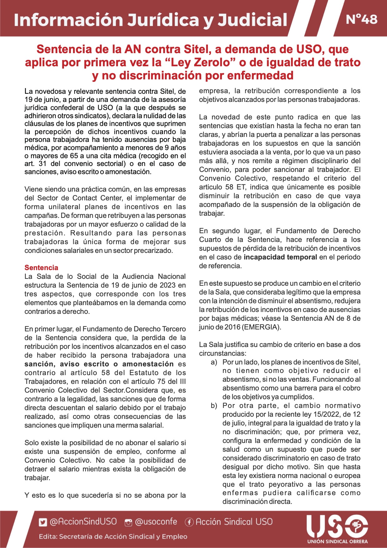 Información Jurídica y Judicial nº 48