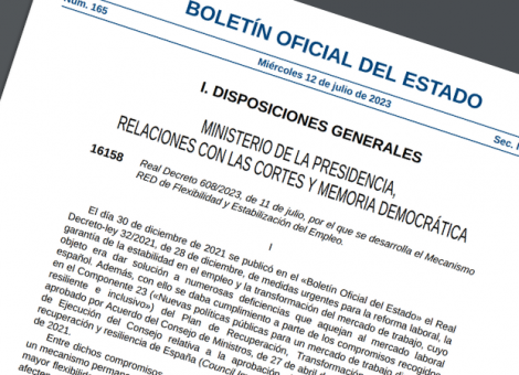 Desarrollo del Mecanismo RED de Flexibilidad y Estabilización del Empleo