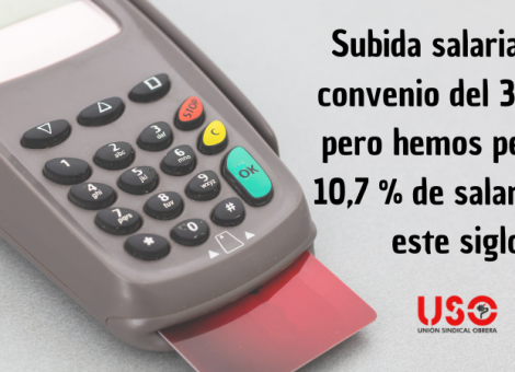 Los convenios registran una subida salarial del 3,34 %, pero hemos perdido el 10,7 % en este siglo