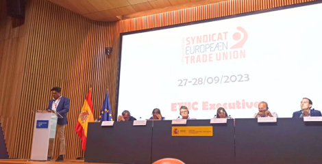 Joaquín Pérez reclama pluralismo y unidad sindical a la CES