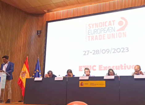 Joaquín Pérez reclama pluralismo y unidad sindical a la CES