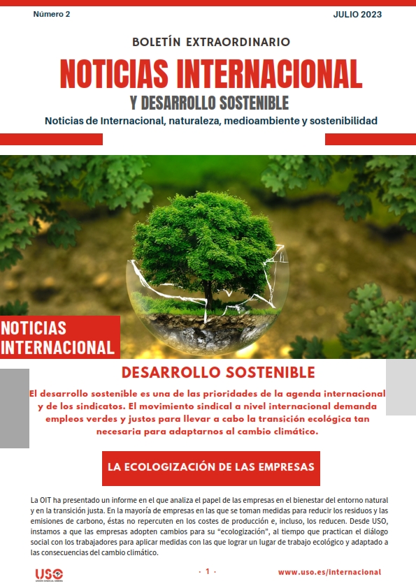 Boletín Internacional Extraordinario Medio Ambiente