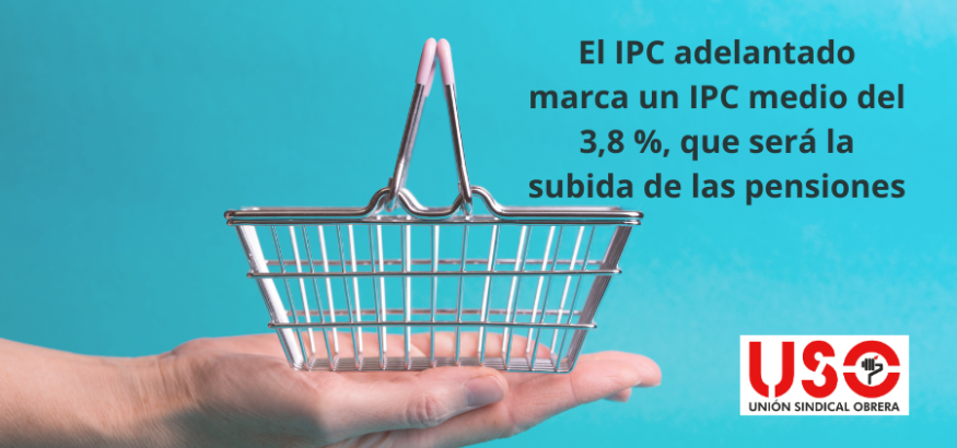 El IPC adelantado, del 3,2 %, marca una subida de las pensiones del 3,8 % para 2024