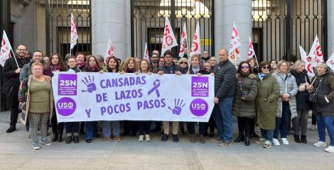 USO reclama el derecho de mujeres y niñas a vivir sin violencia