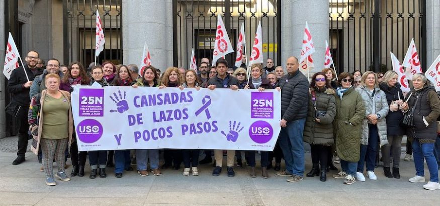 USO reclama el derecho de mujeres y niñas a vivir sin violencia