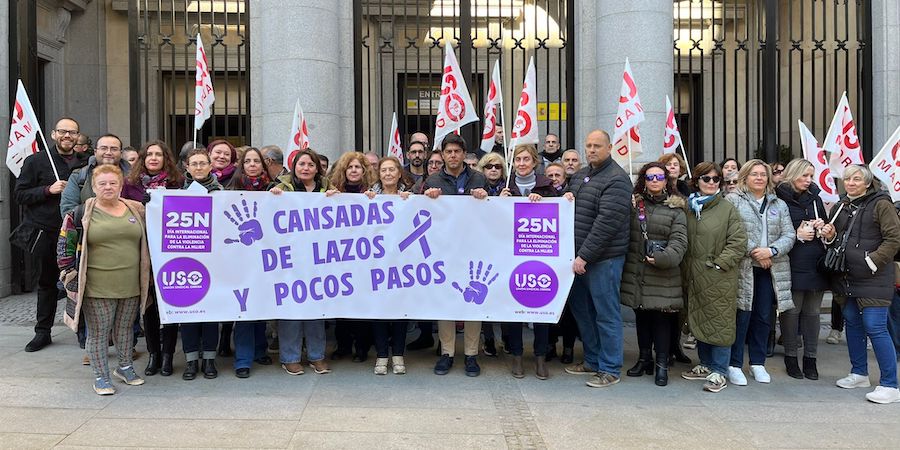 USO reclama el derecho de mujeres y niñas a vivir sin violencia