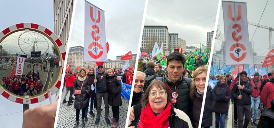 15.000 personas acuden a la manifestación organizada por la CES en Bruselas contra las políticas de austeridad de la UE