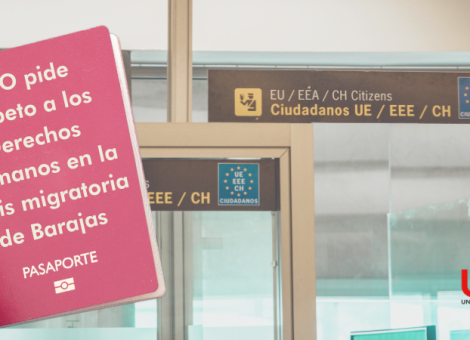 USO pide respeto a los Derechos Humanos en la crisis migratoria de Barajas