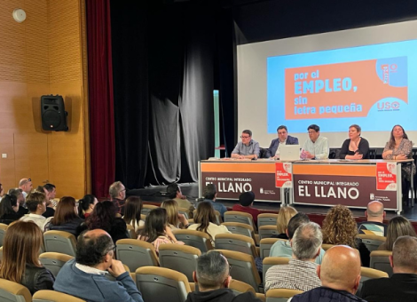 Pérez presenta en Asturias el lema del 1 de Mayo: Por el empleo, sin letra pequeña