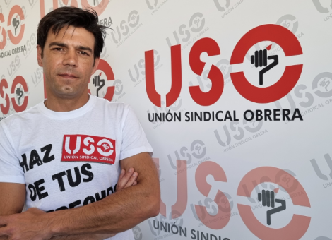 Joaquín Pérez presenta en Gijón el acto central y lema del 1 de Mayo de USO
