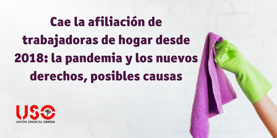 La afiliación de trabajadoras del hogar lleva seis años en descenso