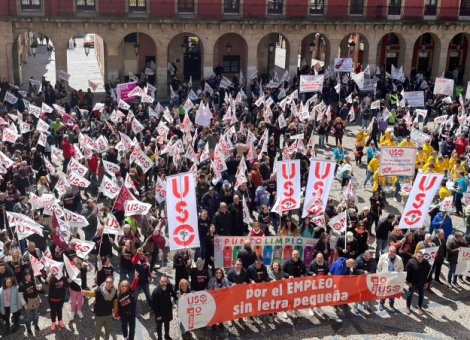 Más de 2.000 personas en Gijón con la USO del 1 de mayo: “por el EMPLEO, sin letra pequeña”