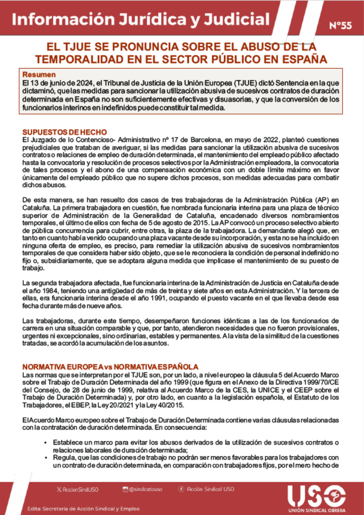 Información Jurídica y Judicial nº 55