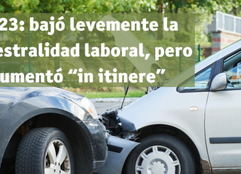 Siniestralidad laboral en 2023: cerró con un descenso leve sobre 2022