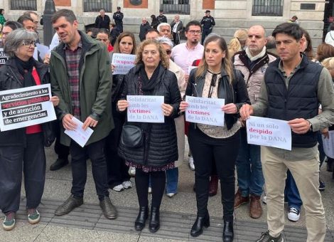 Concentraciones en todo el país en solidaridad con los afectados por la DANA