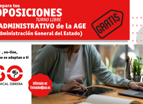 Con USO, prepara gratis las oposiciones a la AGE 2025