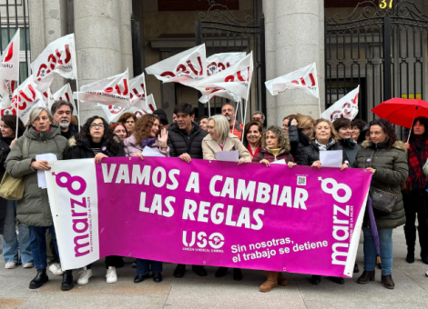USO reclama cambiar las reglas que ponen en segundo plano el trabajo de las mujeres
