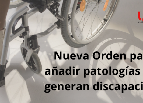 Procedimiento para nuevas patologías que generan discapacidad