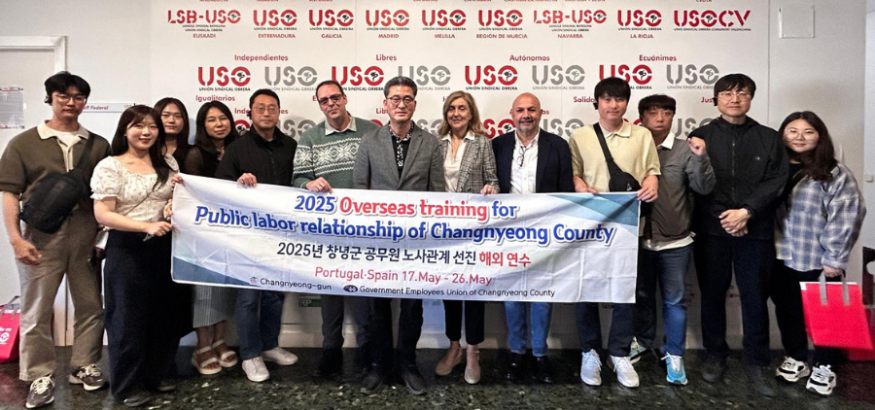 USO recibe la visita del sindicato del Condado de Changnyeong (Corea del Sur)