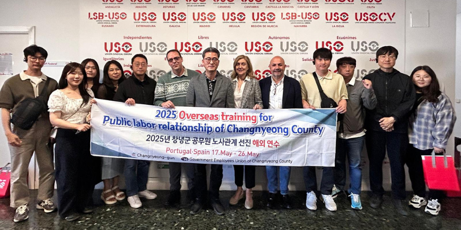 USO recibe la visita del sindicato del Condado de Changnyeong (Corea del Sur)