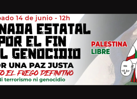 El 14 de junio, USO llama a salir a las calles por el fin del genocidio en Gaza