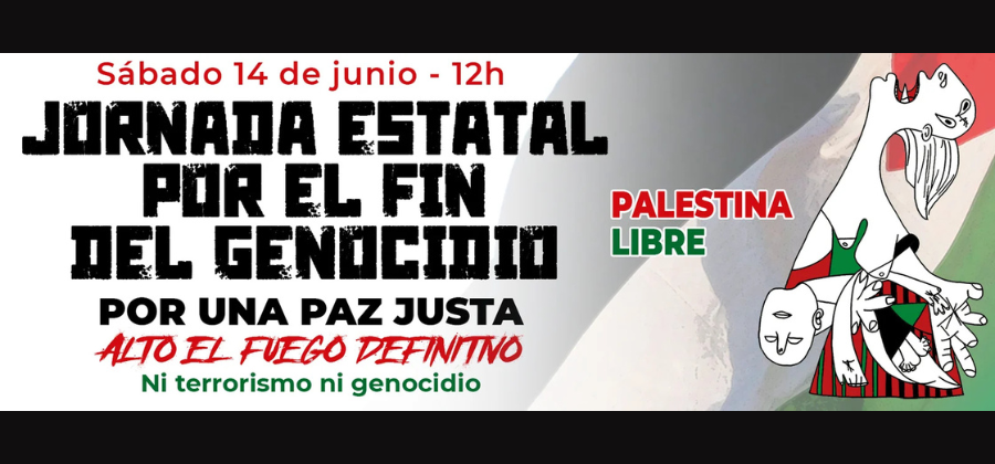 El 14 de junio, USO llama a salir a las calles por el fin del genocidio en Gaza