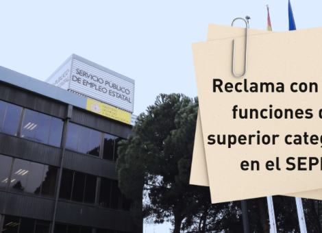 ¿Trabajas en el SEPE y has realizado funciones de superior categoría? Reclama con USO
