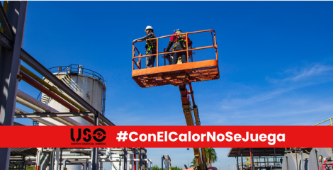 USO reclama PRL real y recursos frente a las olas de calor