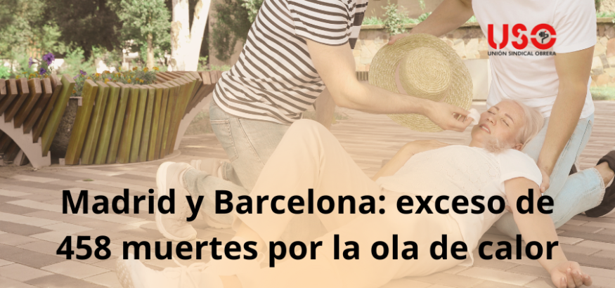 458 muertes por la ola de calor de finales de junio en Madrid y Barcelona
