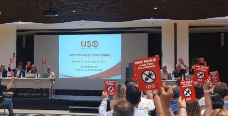 Más armas no es progreso: USO exige priorizar los derechos, el bienestar y la cooperación