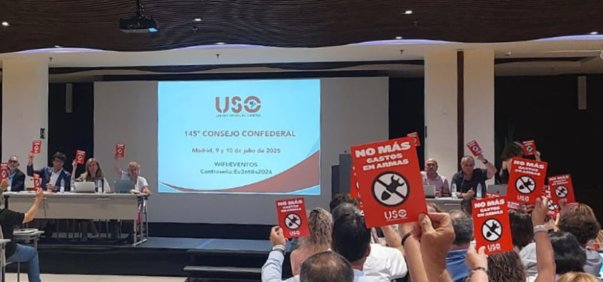 Más armas no es progreso: USO exige priorizar los derechos, el bienestar y la cooperación Más armas no es progreso: USO exige priorizar los derechos, el bienestar y la cooperación