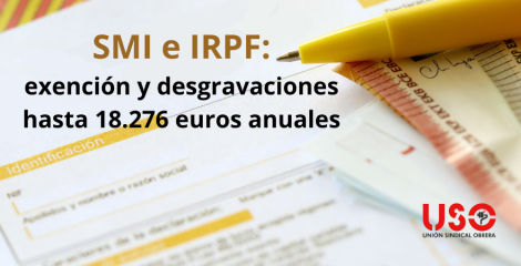 El SMI, exento del IRPF: claves de la fiscalidad progresiva
